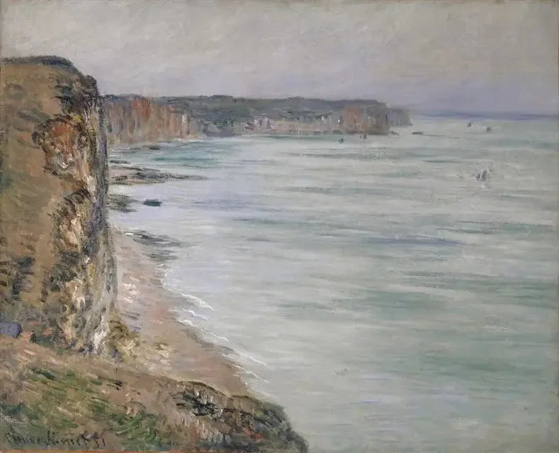 Temps calme, Fécamp W650 par Claude Monet