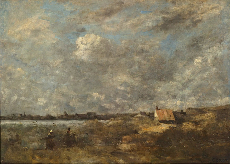 อากาศมีพายุ. Pas-de-Calais - Jean-Baptiste Camille Corot