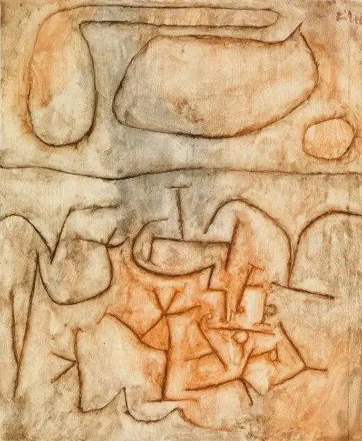 Terrain historique (Historischer Boden) - Paul Klee image 1 tableau peint à l’huile sur toile