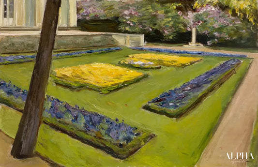 Terrasse dans le jardin près du wannsee vers le nord-ouest - Max Liebermann - Reproductions de tableaux et peintures haut de gamme