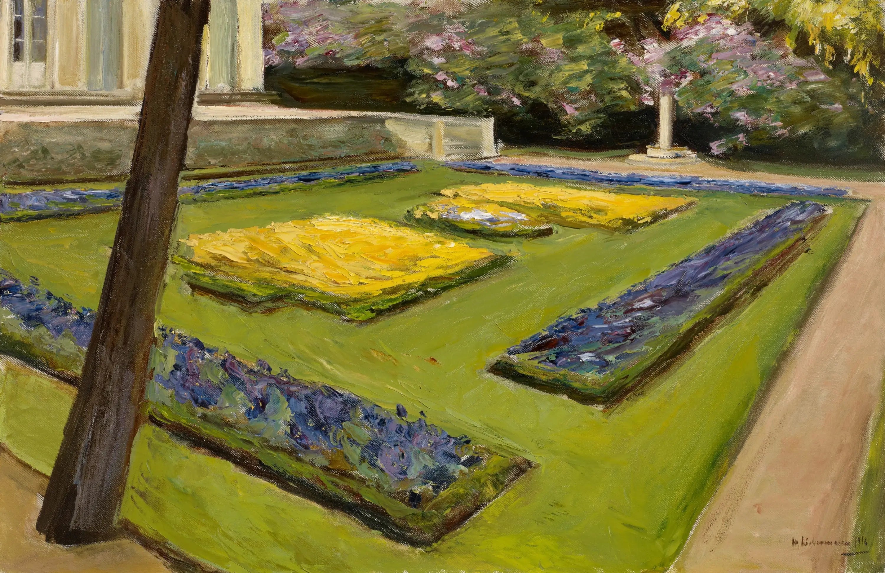Terrasse dans le jardin près du Wannsee vers le nord-ouest - Max Liebermann image 1 reproduction artisanale de tableau