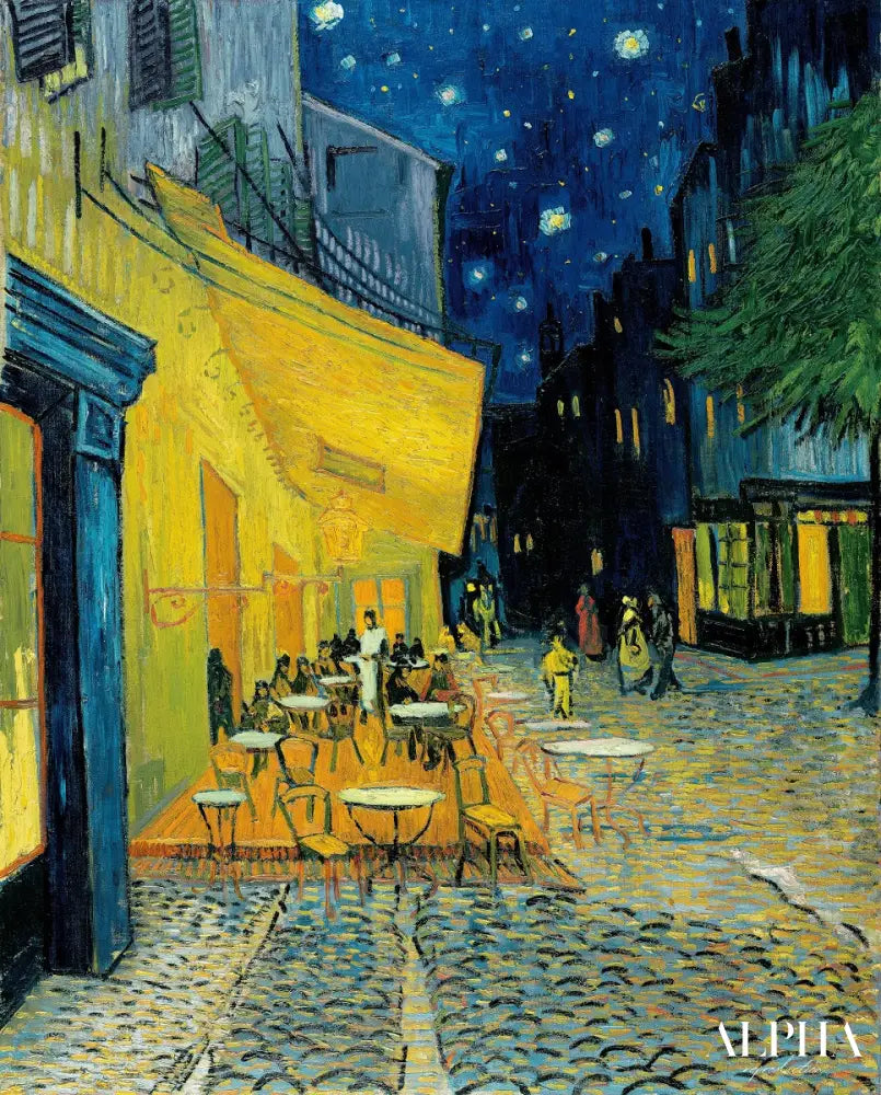 Terrasse du café le soir - Van Gogh - Reproductions de tableaux et peintures haut de gamme