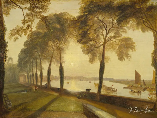 Terrasse Mortlake - William Turner - Reproductions de tableaux et peintures haut de gamme