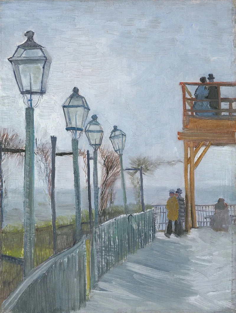 ระเบียงและหอดูดาวของโรงสี Blute-Fin, มงมาร์ตร์ - Vincent van Gogh