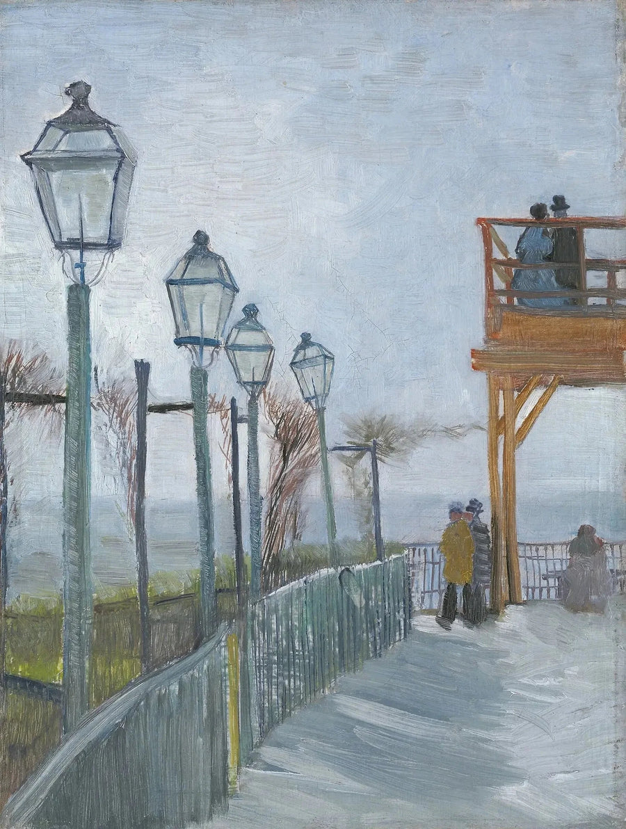 ระเบียงและหอดูดาวของโรงสี Blute-Fin, มงมาร์ตร์ - Vincent van Gogh