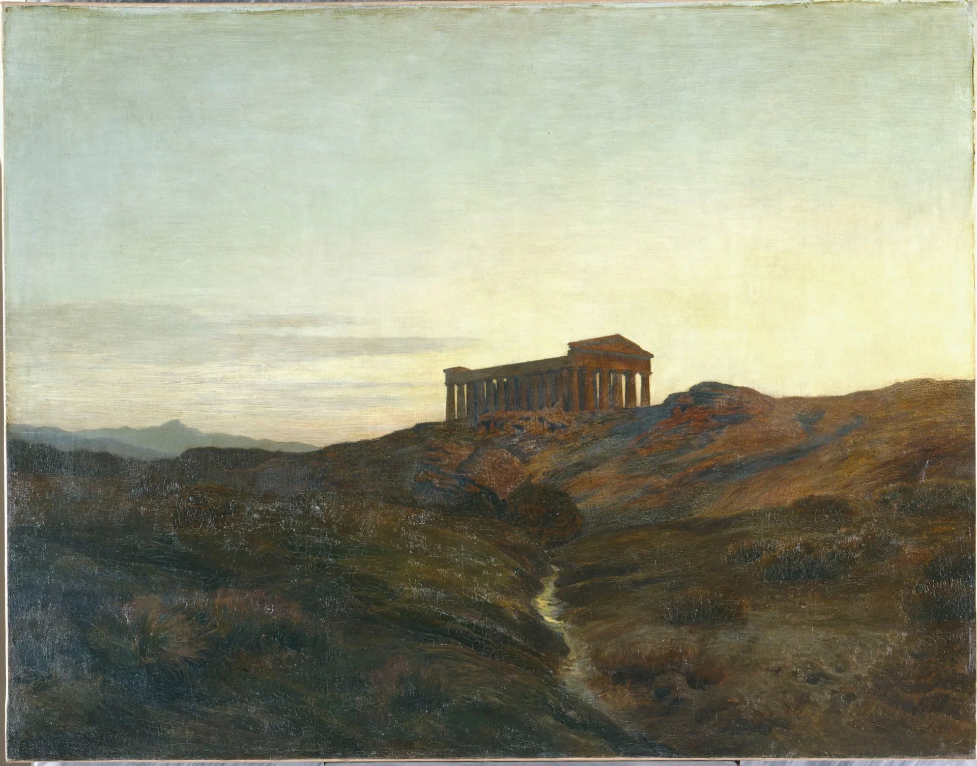 Terre antique, le temple - René Ménard image 1 reproduction réalisée par Alpha Reproduction