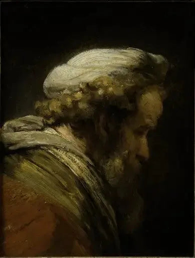 Tête d'homme au turban - Rembrandt image 1 reproduction d’œuvre d’art à l’huile
