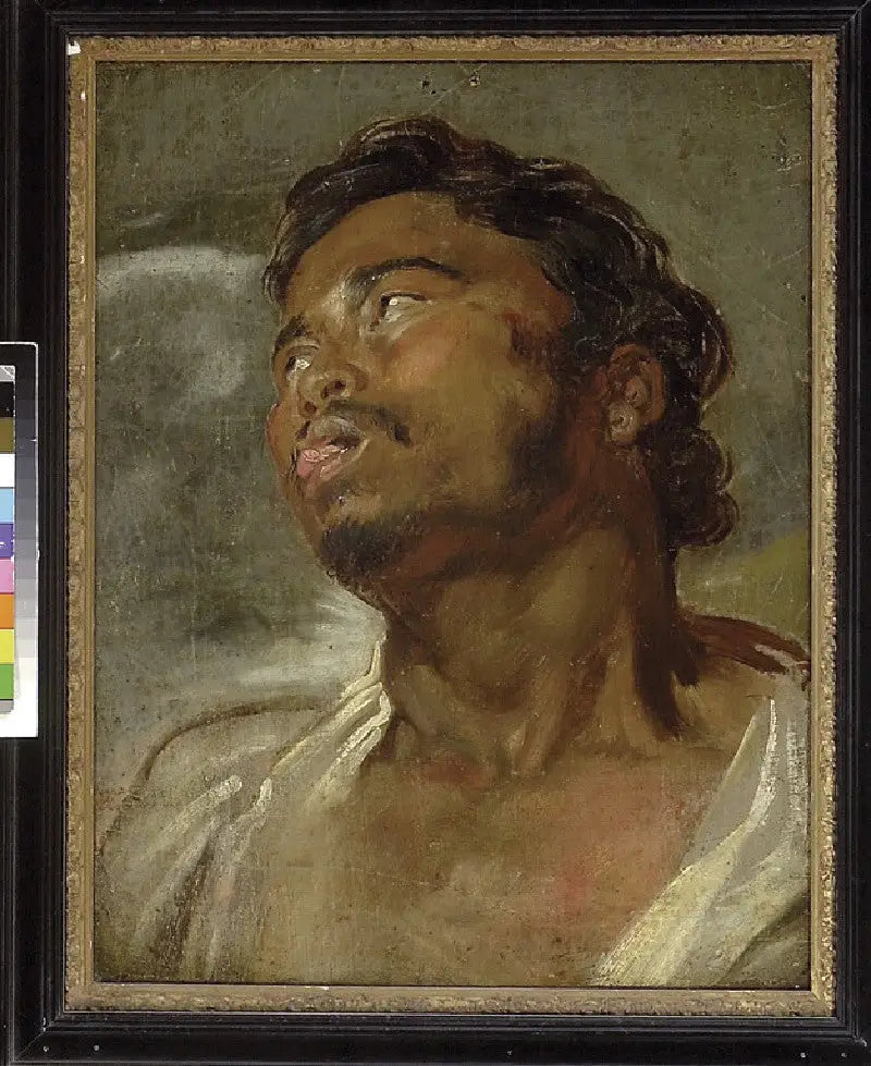 Tête d'un homme noir - Antoine van Dyck image 1 copie peinte à la main à l’huile