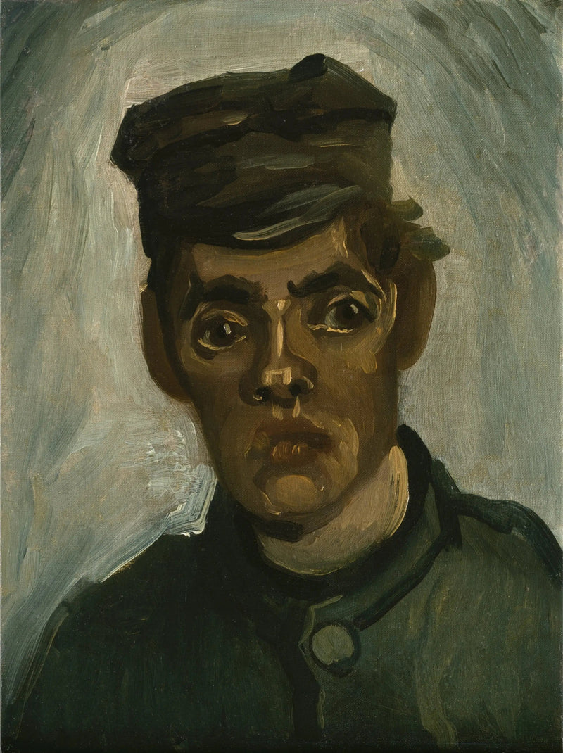 หัวของชาวนาเด็กหนุ่มที่สวมหมวก - Vincent van Gogh