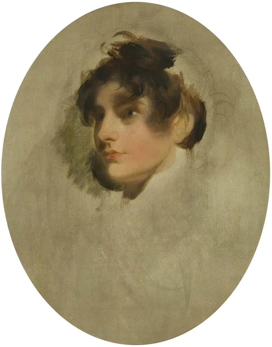 Tête d'une jeune femme inconnue - Thomas Lawrence image 1 copie de tableau peinte à la main