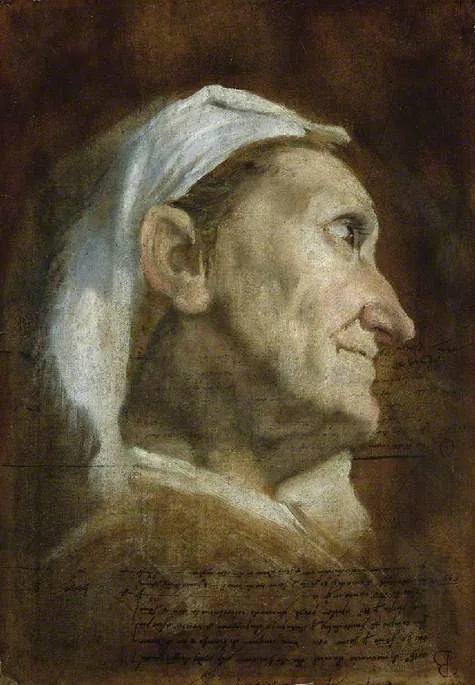 หัวผู้หญิงแก่ - Annibale Carracci