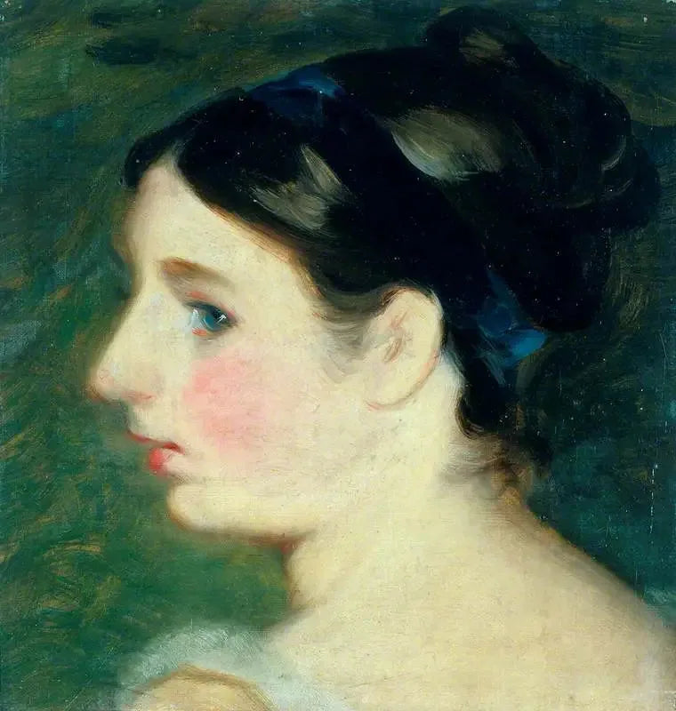 หัวเด็กหญิง (น่าจะเป็นภาพเหมือนของ Mary Constable) - John Constable