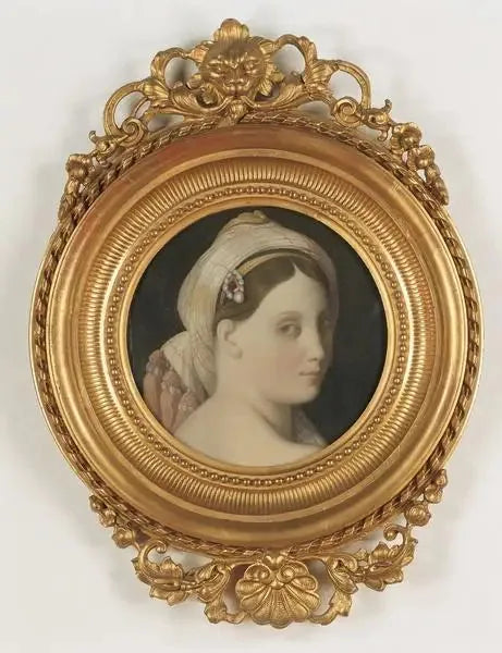 Tête de la Grande Odalisque - Jean-Auguste-Dominique Ingres image 1 copie de tableau peinte à la main