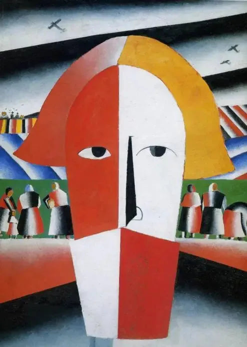 Tête de paysan - Kazimir Malevich image 1 reproduction de peinture à l’huile
