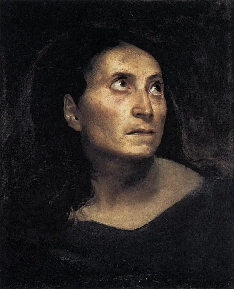 หญิงชราผมขาว - ยูจีน เดลาครัวซ์