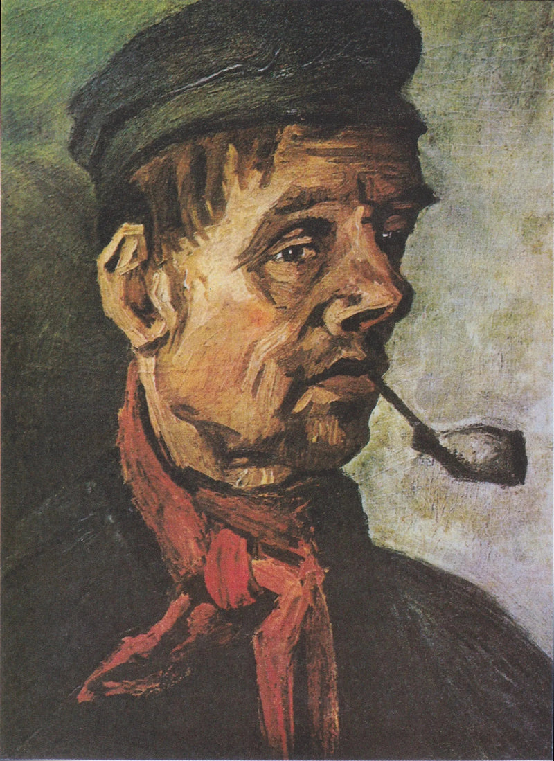 หัวชายคนหนึ่งกับไปป์ - Vincent van Gogh