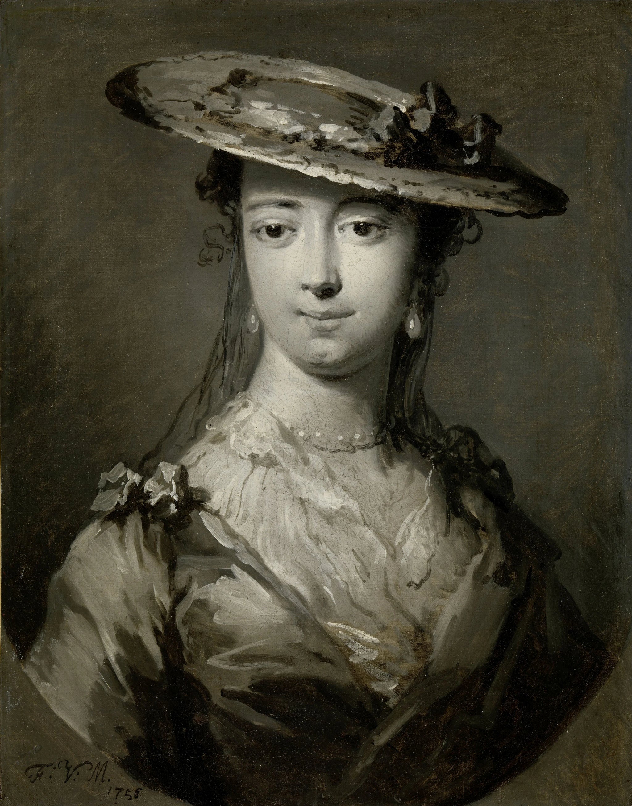 Tête de jeune femme - Frans van der Mijn