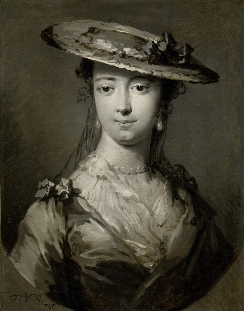 Tête de jeune femme - Frans van der Mijn