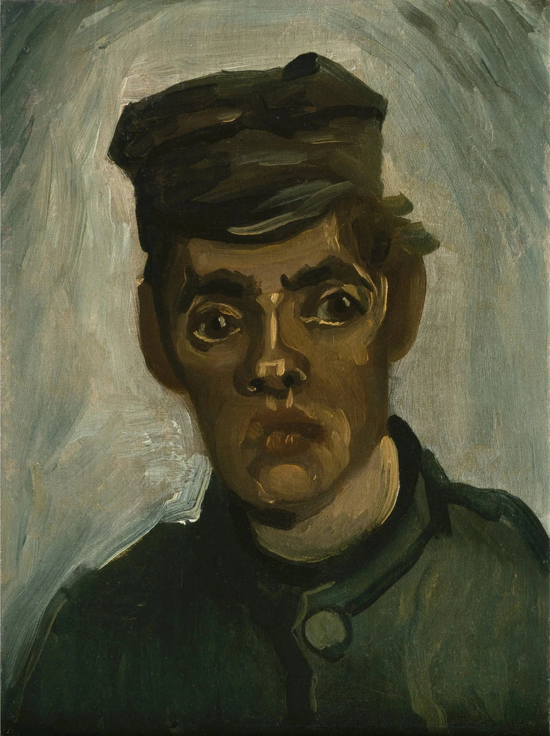 หัวของชาวนาเด็กหนุ่มที่สวมหมวก - Vincent van Gogh