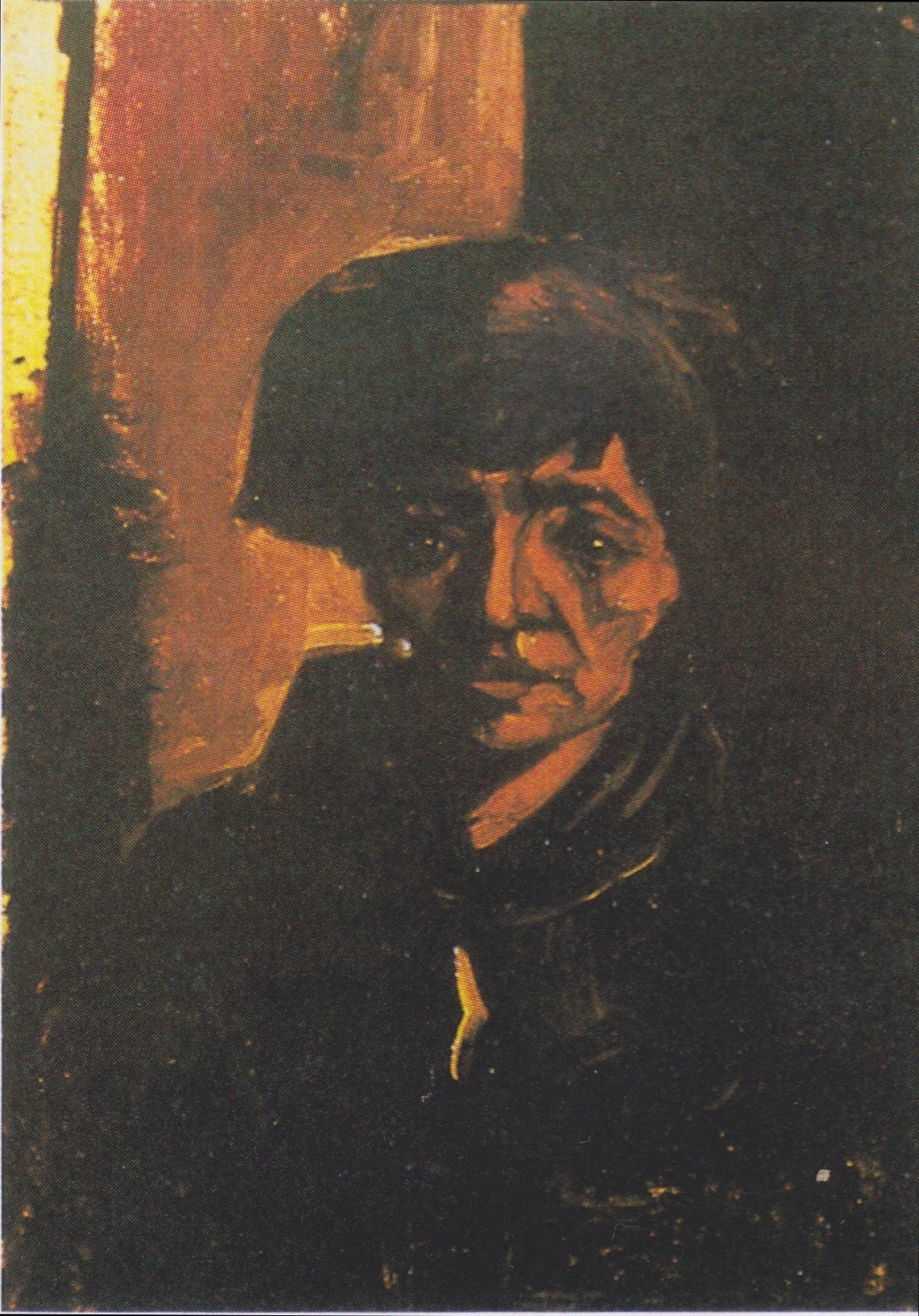 Tête de paysanne au bonnet noir F136a — étude de Nuenen par Vincent van Gogh