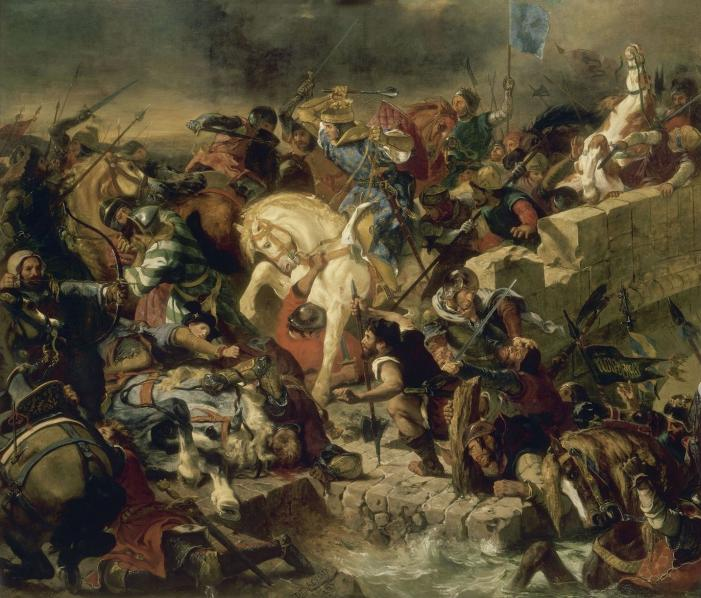 La Bataille de Taillebourg, 21 juillet 1242 - Eugène Delacroix