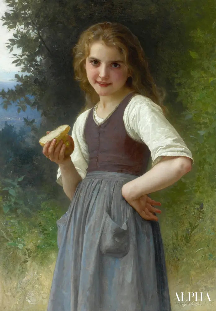 Thé de l'après-midi dans les champs - William Bouguereau - Reproductions de tableaux et peintures haut de gamme