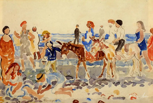 The Donkey Driver - Maurice Prendergast - Reproductions de tableaux et peintures haut de gamme