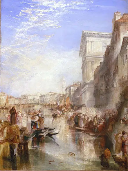 The Grand Canal: Scene - A Street in Venice - J. M. W. Turner image 1 reproduction d’œuvre d’art à l’huile