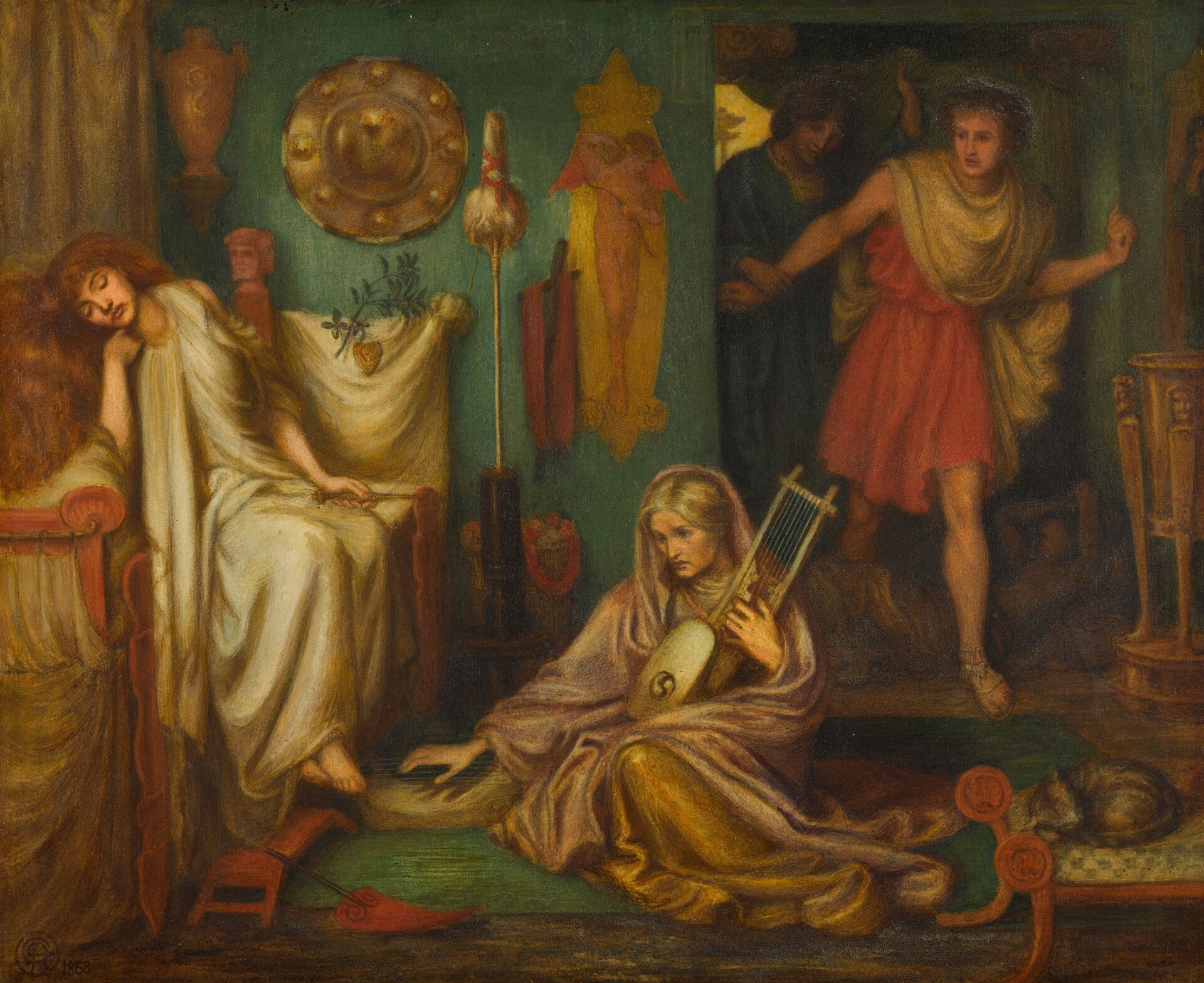 Le Retour de Tibulle auprès de Délie - Dante Gabriel Rossetti