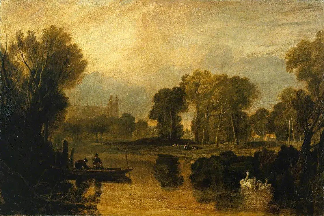 The Thames at Eton - J. M. W. Turner image 1 copie de tableau peinte à la main
