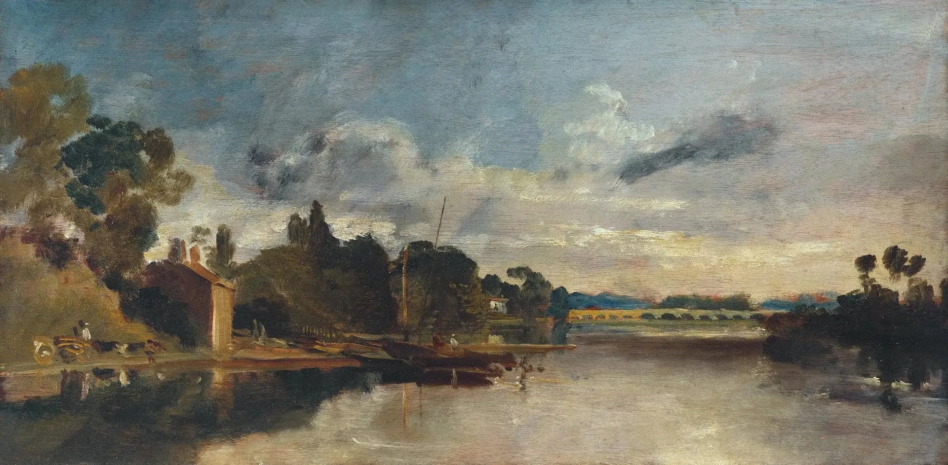 The Thames near Walton Bridges - J. M. W. Turner image 1 reproduction artisanale de tableau