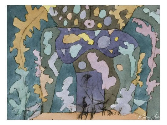 Théâtre, Petite scénographie - Paul Klee - Reproductions de tableaux et peintures haut de gamme