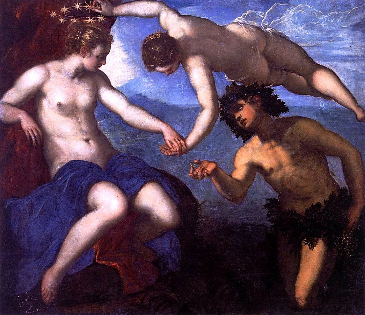 Bacchus et Ariane, peinture de Le Tintoret