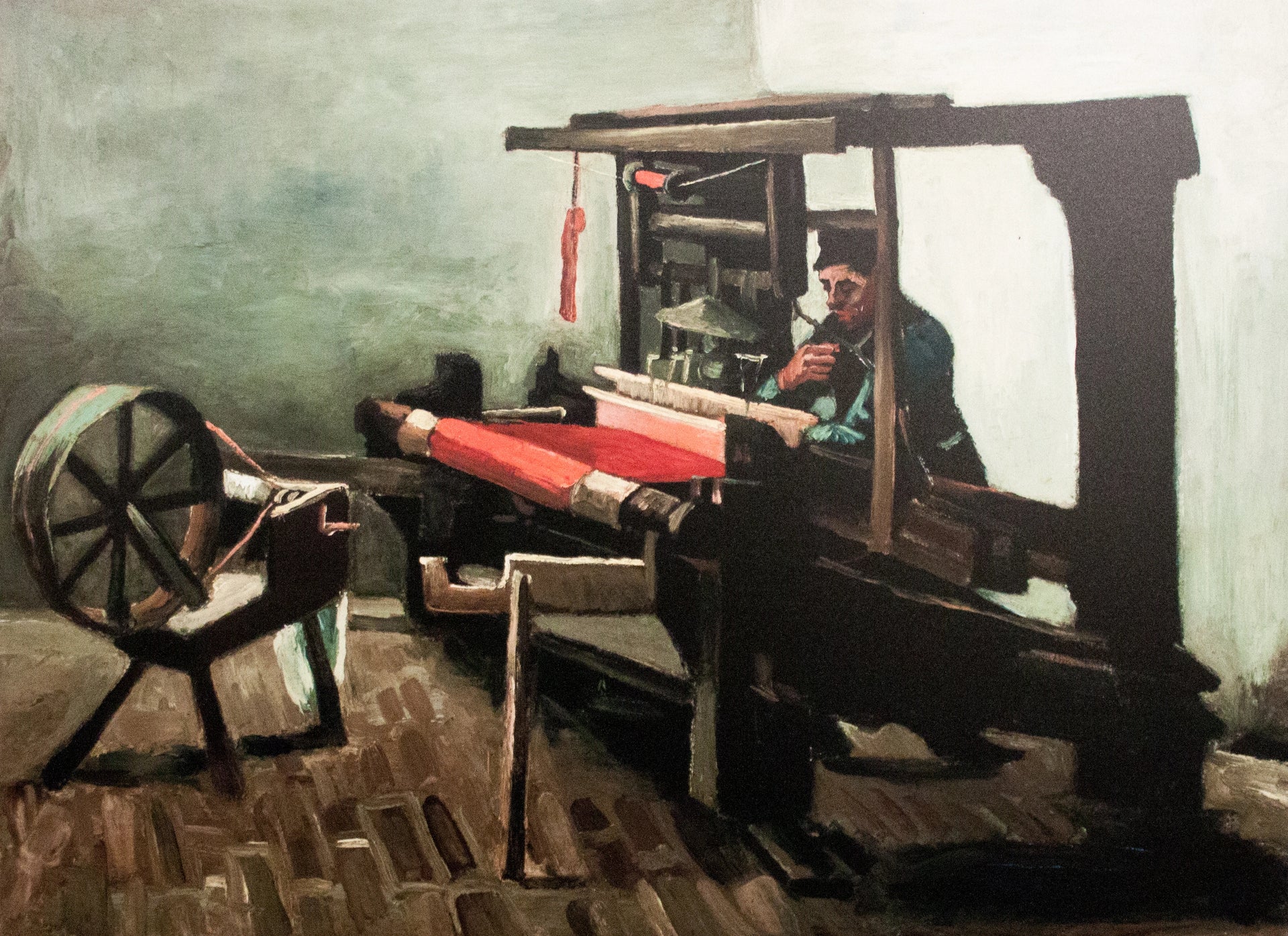 Tisserand devant son métier avec rouet F29 JH471 — Vincent van Gogh
