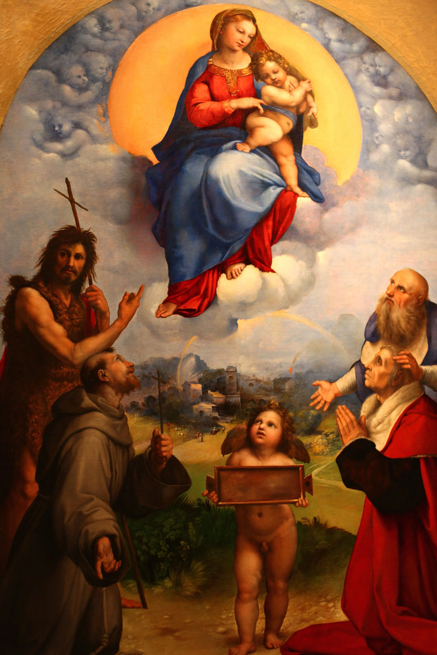La Vierge de Foligno - Raphaël Sanzio - Réproduction huile sur toile