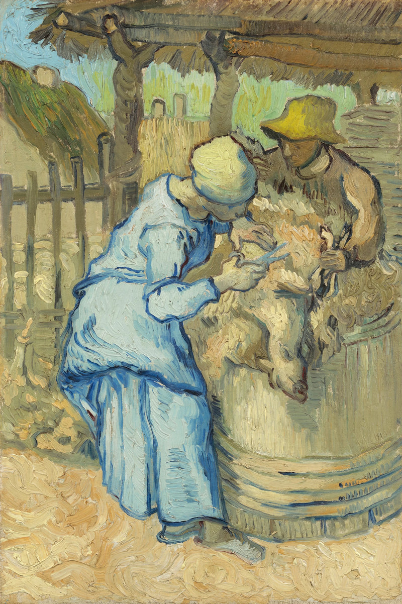 คนตัดขนแกะ (ตามแบบของมิลเลต์) - Vincent van Gogh