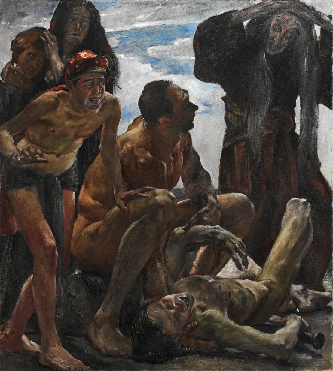 Totenklage - Lovis Corinth image 1 copie peinte à la main à l’huile
