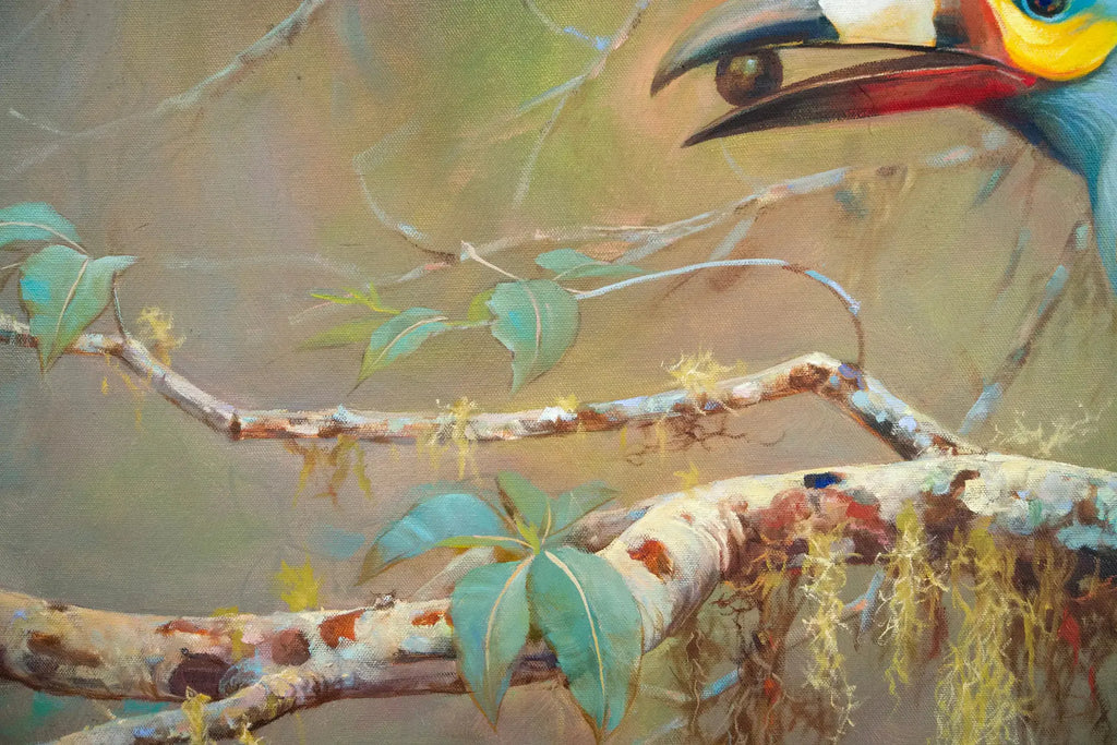 Toucan des Montagnes | 60 x 90 cm image 4 tableau peint à l’huile sur toile