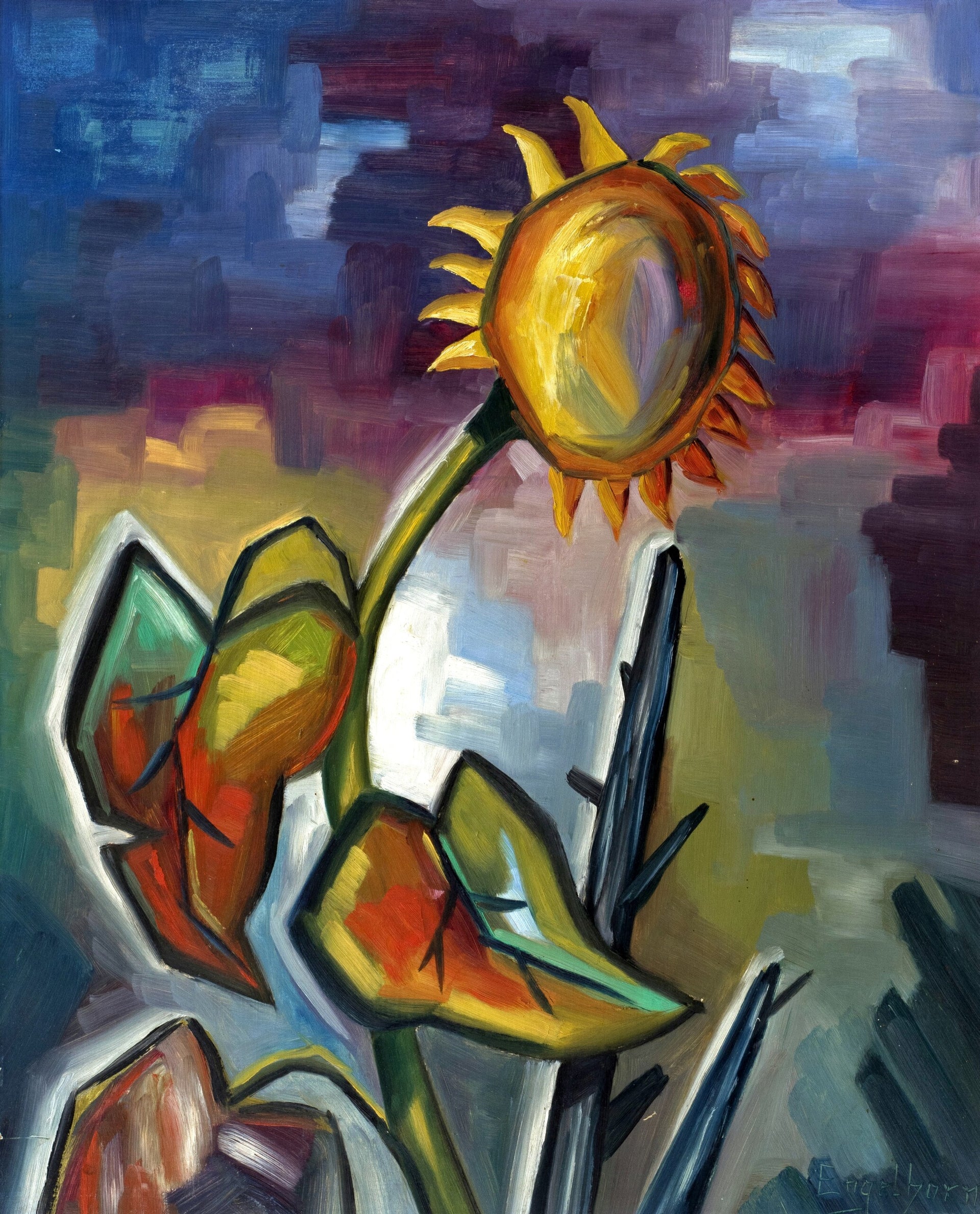 Tournesol de Robert Engelhorn, reproduction du tableau