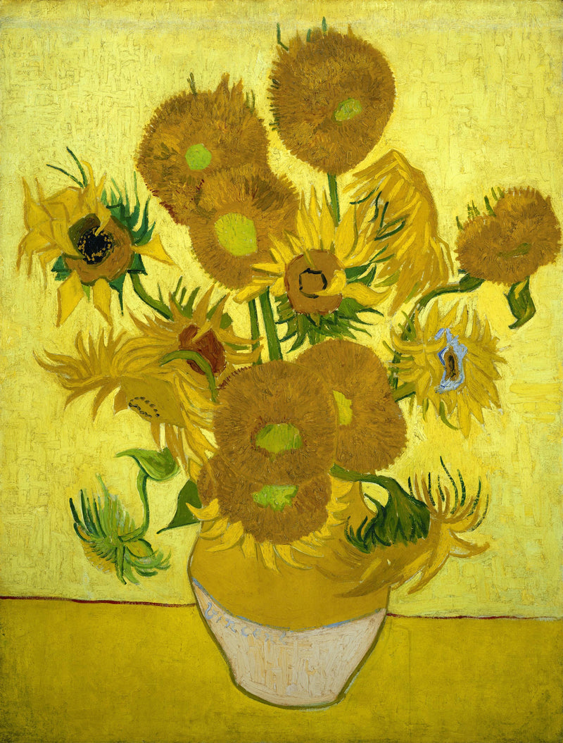 ภาพนิ่ง: แจกันพร้อมดอกทานตะวันสิบห้า - Vincent van Gogh