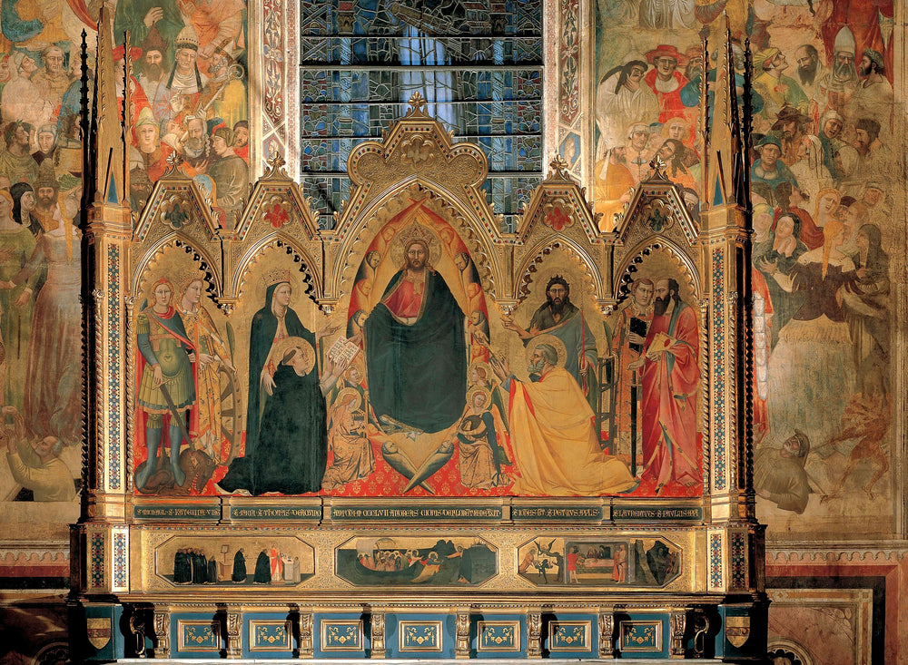 Traditio Legis and Trinity - Andrea Orcagna image 1 reproduction d’œuvre d’art à l’huile
