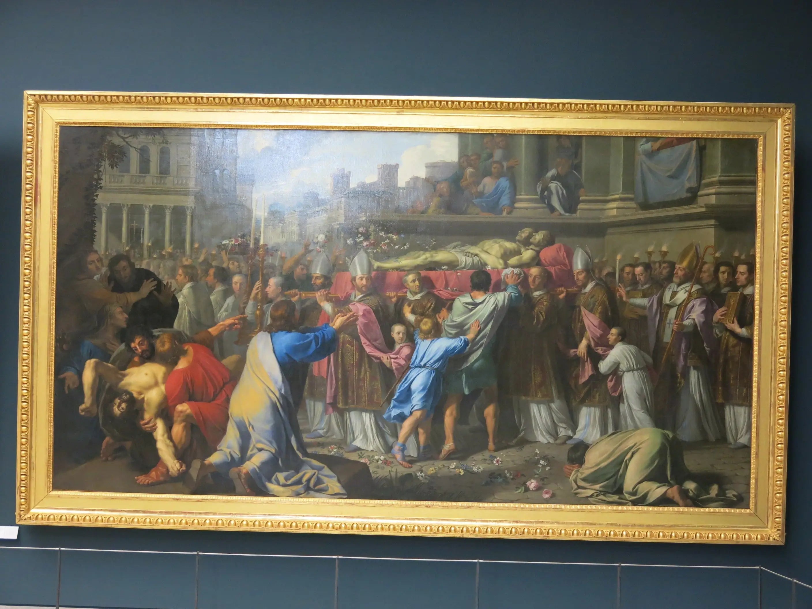 Traduction des corps de saint Gervais et saint Protais - Philippe de Champaigne image 1 copie peinte à la main à l’huile