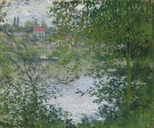ผ่านต้นไม้ เกาะ Grande Jatte W458 - Claude Monet