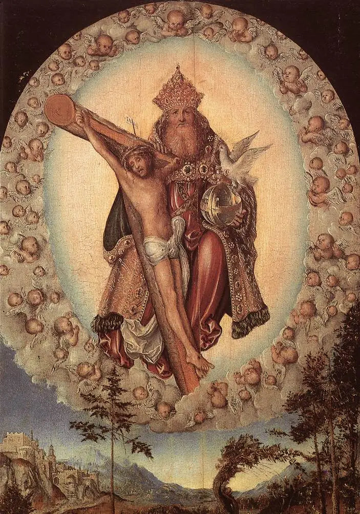 Trinité - Lucas Cranach the Elder image 1 tableau peint à l’huile sur toile
