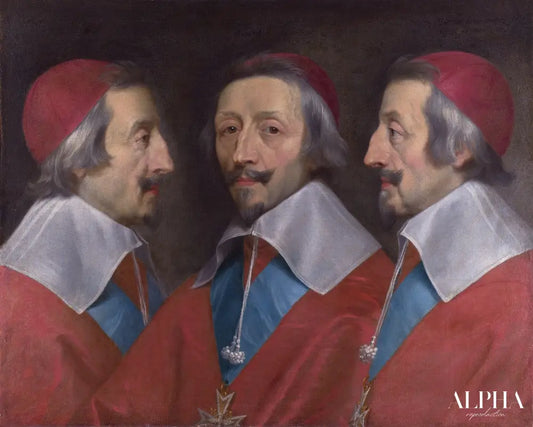 Triple portrait du Cardinal de Richelieu - Philippe de Champaigne - Reproductions de tableaux et peintures haut de gamme