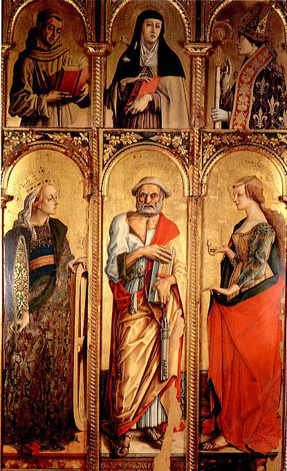 Triptyque de Montefiore - Carlo Crivelli image 1 reproduction artisanale de tableau