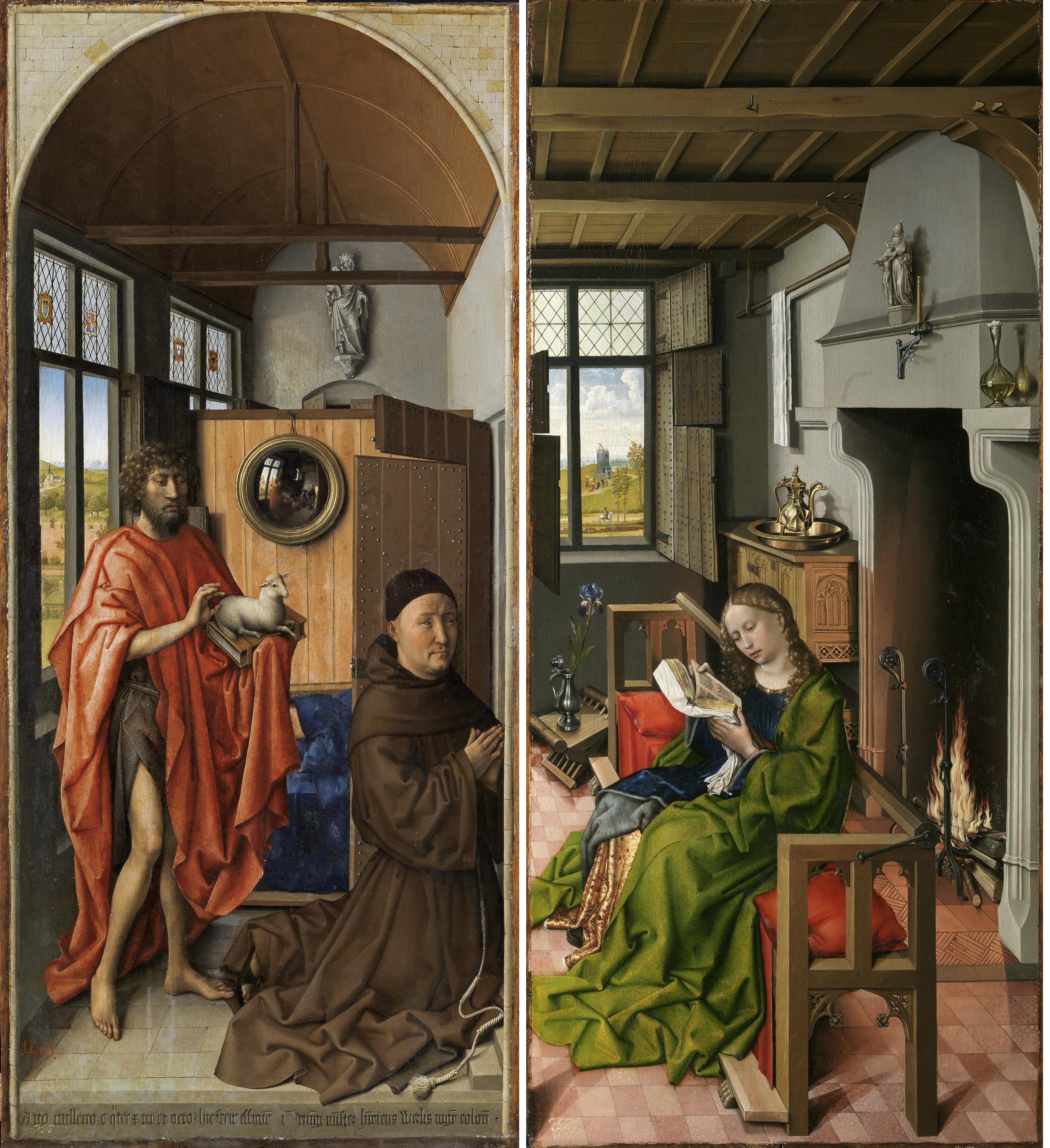 Triptyque de Werl - Robert Campin image 1 tableau peint à l’huile sur toile