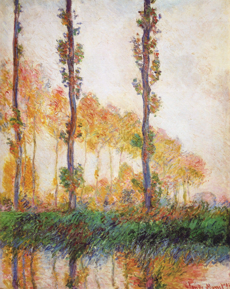 ต้นไม้สามต้น, ฤดูใบไม้ร่วง - Claude Monet
