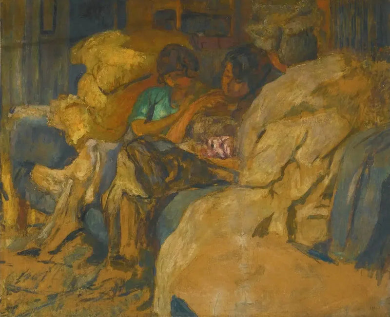 ผู้หญิงสามคนบนโซฟาที่ Clos Cézanne - Édouard Vuillard
