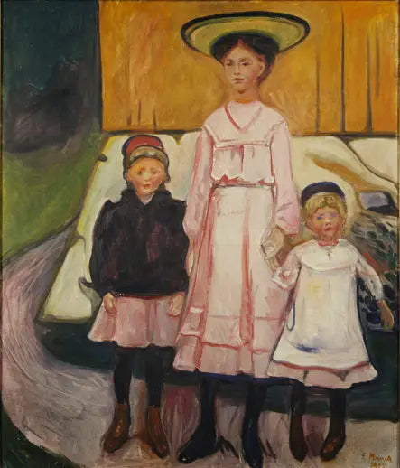 สามสาวที่Åsgårdstrand - Edvard Munch